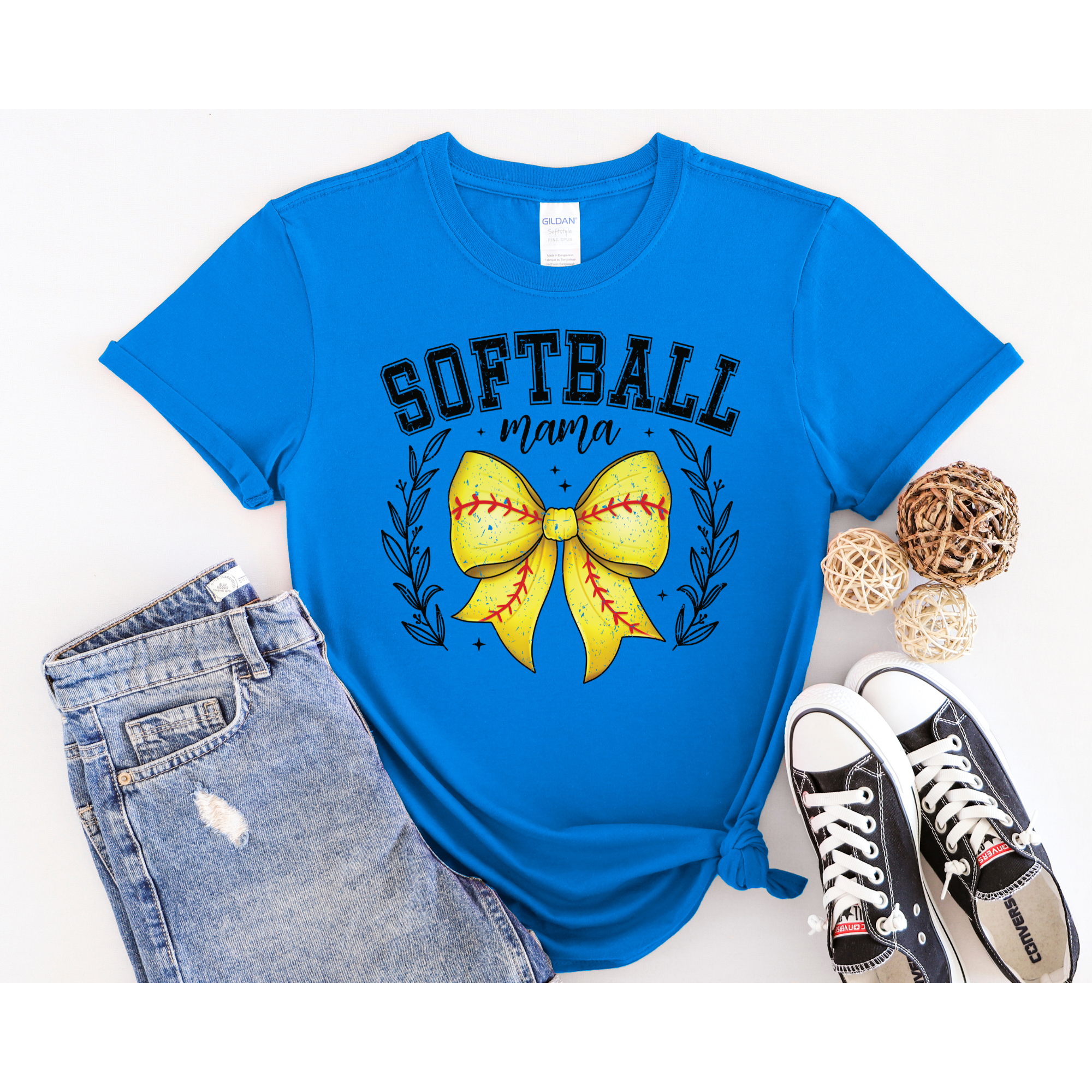 Softball Mom Coquette Bow
