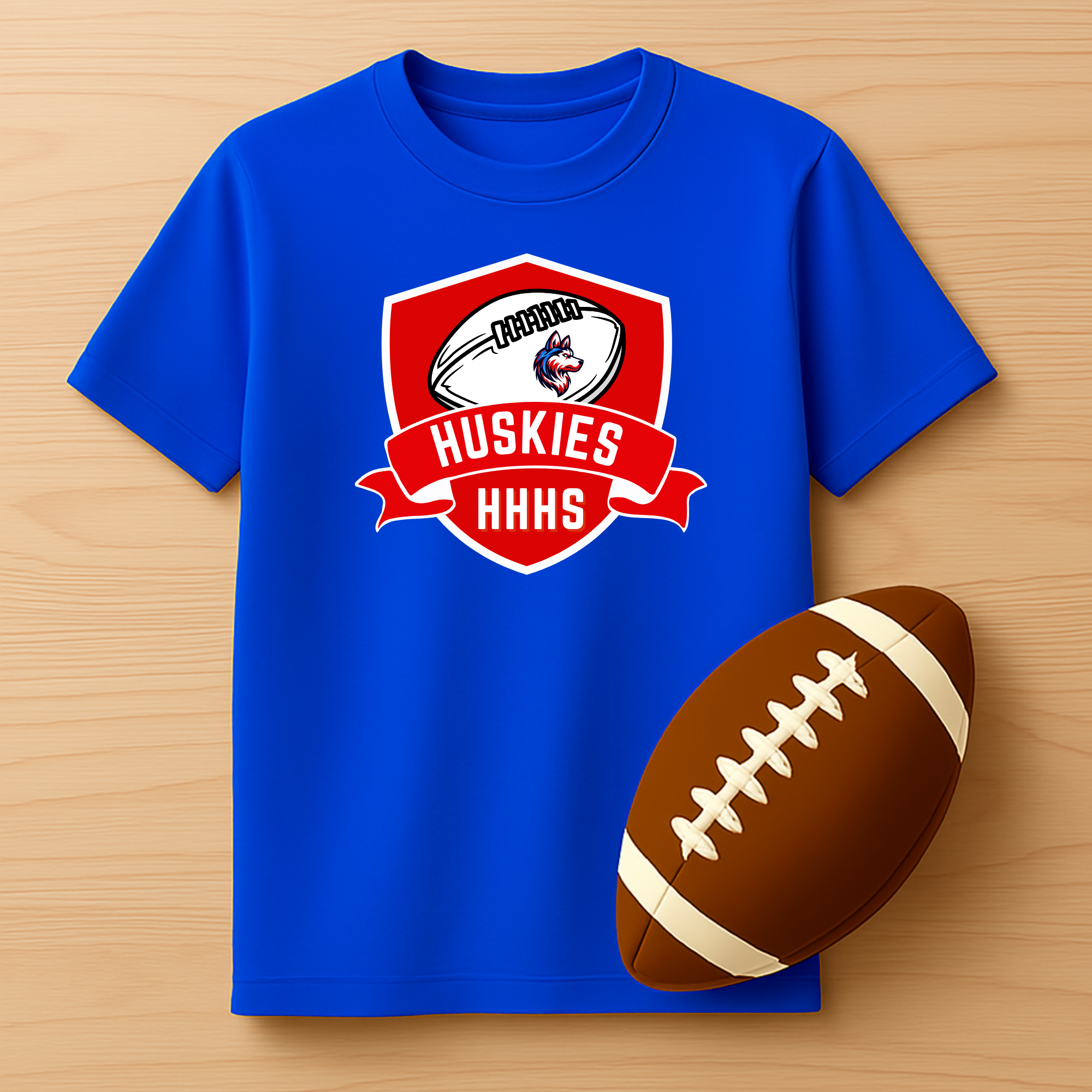 HUSKIES FOOTBALL CREST