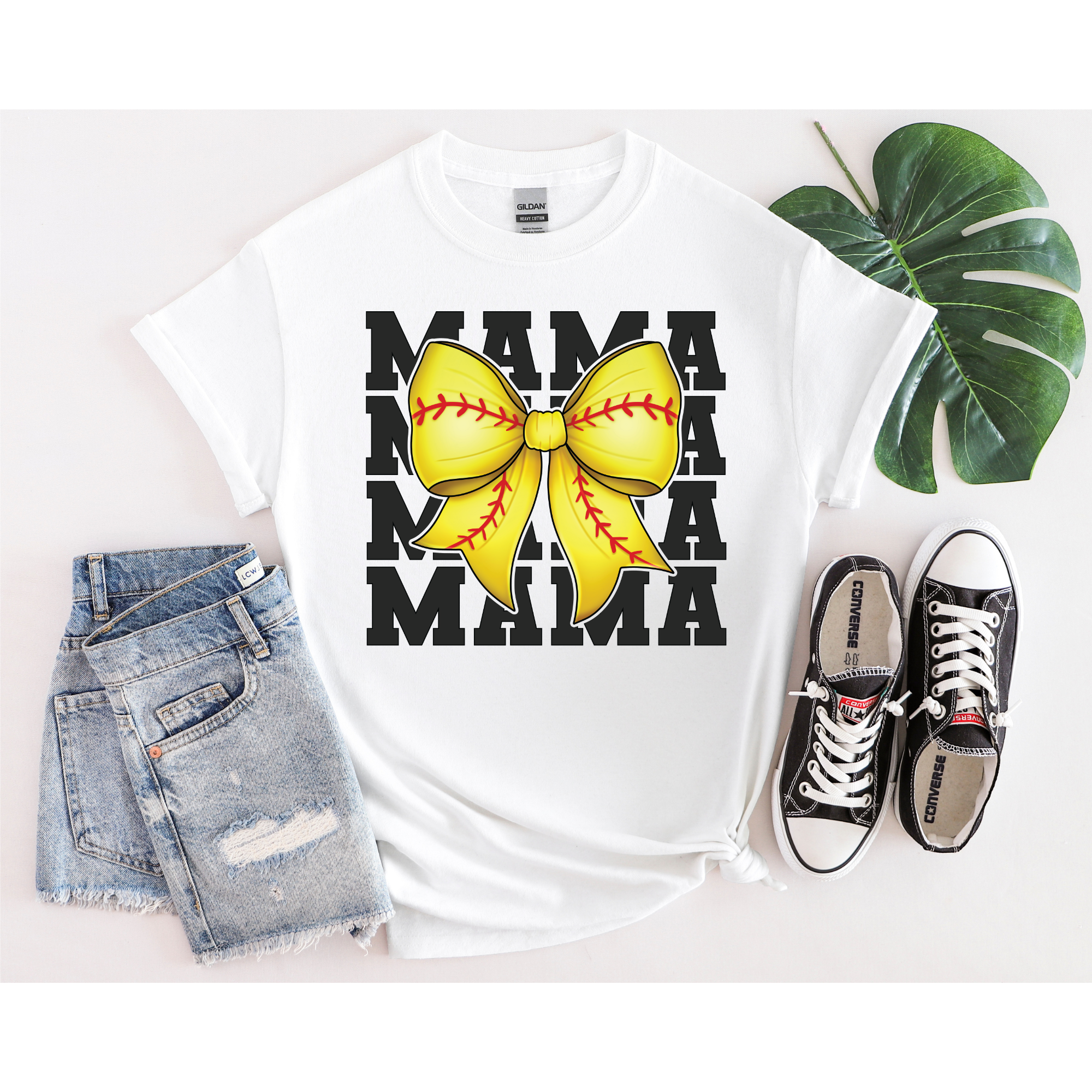 Softball Mama Coquette Bow