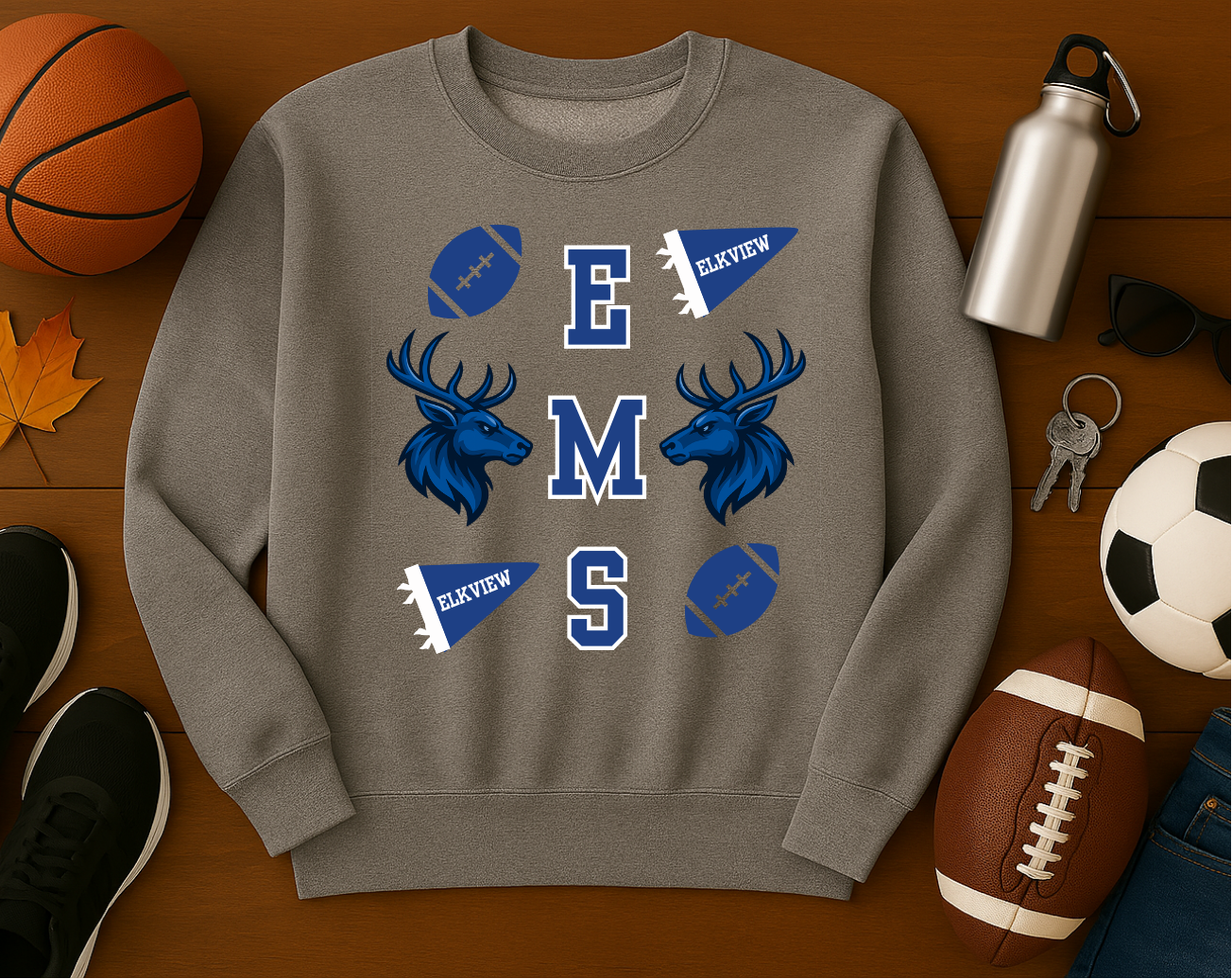 EMS Pennant & Footballs
